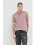Jack & Jones Пуловер JJEEMIL мъжки в розово - Pepit.bg