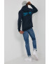 Jack & Jones Суичър мъжки в тъмносиньо с принт - Pepit.bg