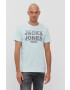 Jack & Jones Тениска в черно меланж на - Pepit.bg