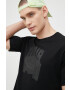 Jack & Jones Тениска в черно меланж на - Pepit.bg