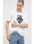 Jack & Jones Тениска в бяло с принт - Pepit.bg