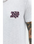 Jack & Jones Тениска в сиво с принт - Pepit.bg