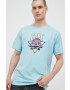 Jack & Jones Тениска в тюркоазено с принт - Pepit.bg