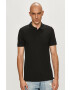 Jack & Jones Тениска с яка в черно - Pepit.bg