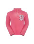 Jack Wolfskin Детски суичър VILLI BUTTON FLEECE K в розово с апликация - Pepit.bg
