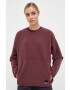 Jack Wolfskin Спортен суичър Osloer Pullover в бордо с изчистен дизайн - Pepit.bg