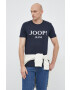 Joop! Памучна тениска в тъмносиньо с принт - Pepit.bg