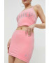 Juicy Couture Пола в розово къс модел с кройка тип молив - Pepit.bg