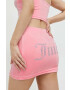 Juicy Couture Пола в розово къс модел с кройка тип молив - Pepit.bg