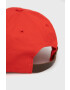 Kangol Памучна шапка в червено с апликация - Pepit.bg