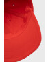 Kangol Памучна шапка в червено с апликация - Pepit.bg