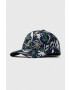 Kangol Шапка с козирка в тъмносиньо с десен - Pepit.bg