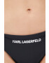 Karl Lagerfeld Долнище на бански в черно - Pepit.bg