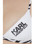 Karl Lagerfeld Долнище на бански в бяло - Pepit.bg