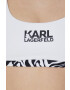 Karl Lagerfeld Горнище на бански в бяло с мека чашка - Pepit.bg