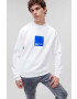 Karl Lagerfeld Jeans Суичър в бяло с принт - Pepit.bg