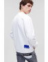 Karl Lagerfeld Jeans Суичър в бяло с принт - Pepit.bg