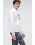Karl Lagerfeld Jeans Суичър в бяло с принт - Pepit.bg