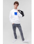 Karl Lagerfeld Jeans Суичър в бяло с принт - Pepit.bg