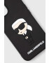 Karl Lagerfeld Кейс за телефон iPhone 14 6.1" в черно - Pepit.bg