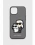 Karl Lagerfeld Кейс за телефон iPhone 14 6.1" в сребристо - Pepit.bg