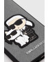 Karl Lagerfeld Кейс за телефон iPhone 14 6.1" в сребристо - Pepit.bg