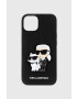 Karl Lagerfeld Кейс за телефон iPhone 14 6.1" в черно - Pepit.bg