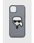 Karl Lagerfeld Кейс за телефон iPhone 14 Plus 67" в сребристо - Pepit.bg