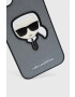 Karl Lagerfeld Кейс за телефон iPhone 14 Plus 67" в сребристо - Pepit.bg