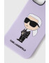 Karl Lagerfeld Кейс за телефон iPhone 14 Plus 67" в лилаво - Pepit.bg