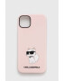 Karl Lagerfeld Кейс за телефон iPhone 14 Plus 67" в розово - Pepit.bg