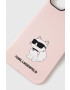 Karl Lagerfeld Кейс за телефон iPhone 14 Plus 67" в розово - Pepit.bg