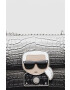 Karl Lagerfeld Кожена чанта в черно - Pepit.bg