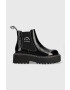 Karl Lagerfeld Кожени боти челси Patrol Ii в черно с платформа KL45252 - Pepit.bg
