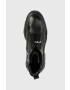 Karl Lagerfeld Кожени кубинки Danton в черно с платформа - Pepit.bg