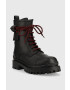 Karl Lagerfeld Кожени кубинки X Cara Biker Ii в черно с платформа - Pepit.bg