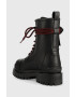 Karl Lagerfeld Кожени кубинки X Cara Biker Ii в черно с платформа - Pepit.bg