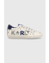 Karl Lagerfeld Кожени маратонки KL60118 SKOOL в бяло - Pepit.bg