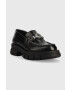 Karl Lagerfeld Кожени мокасини KL43820 PRECINCT в черно с платформа - Pepit.bg