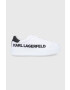 Karl Lagerfeld Кожени обувки в бяло - Pepit.bg