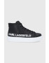 Karl Lagerfeld Кожени обувки Maxi Kup в черно - Pepit.bg