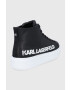Karl Lagerfeld Кожени обувки Maxi Kup в черно - Pepit.bg