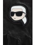 Karl Lagerfeld Кожени ръкавици без пръсти в черно - Pepit.bg
