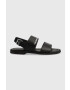 Karl Lagerfeld Кожени сандали KASTOR II в черно KL70206 - Pepit.bg