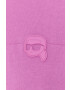 Karl Lagerfeld Памучна тениска в розово - Pepit.bg