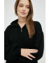 Karl Lagerfeld Рокля с вълна в черно къс модел с уголемена кройка - Pepit.bg
