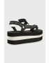 Karl Lagerfeld Сандали Velocita Hi Wedge в черно с платформа KL82900 - Pepit.bg