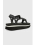 Karl Lagerfeld Сандали Velocita Wedge в черно с платформа KL81900A - Pepit.bg