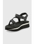 Karl Lagerfeld Сандали Velocita Wedge в черно с платформа KL81900A - Pepit.bg