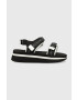 Karl Lagerfeld Сандали Velocita Wedge Kc в черно с платформа KL81905 - Pepit.bg